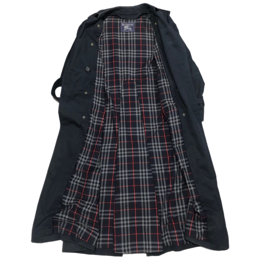 PRINTED TRENCH LUXE NAVY